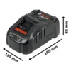 Cargador rápido de baterías 18V Bosch GAL 1880 CV, 110V (3)