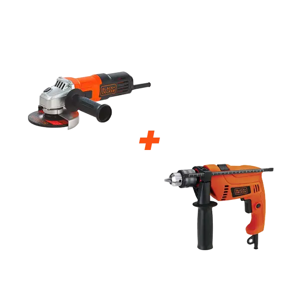 Combo Black & Decker de Taladro HD555-B3 y Pulidora G650-B3