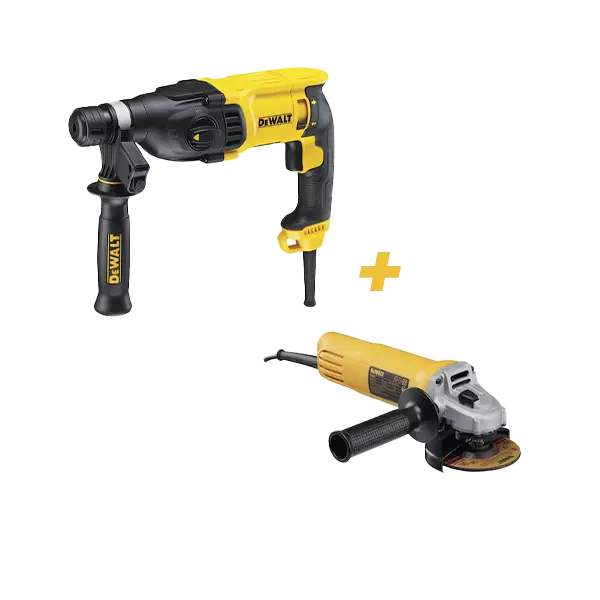 Combo DeWalt de Rotomartillo D25133K y Pulidora DWE4010