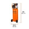 Compresor Lubricado 80 L Vertical Truper 2