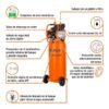 Compresor Lubricado 80 L Vertical Truper 4