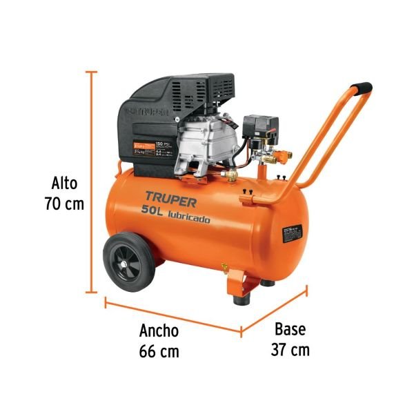 Compresor de Aire Lubricado Truper de 50 Litros 2