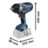 Llave de Impacto inalámbrica Bosch GDS 18V-1000 BITURBO BRUSHLESS 18V, SB (3)