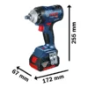 Llave de impacto inalámbrica Bosch GDS 18V-400 18V SB Brushless (2)