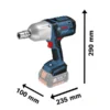 Llave de impacto inalámbrica Bosch GDS 18V-LI HT 18V SB (2)