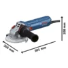 Pulidora angular 5 pulgadas Bosch GWS 12-125 S 1200W 110V M14 (2)