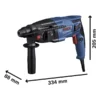 Rotomartillo Bosch GBH 220 720W 110V con maletín (2)