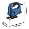 Sierra caladora Bosch GST 680 110V 500W con 1 hoja de corte (2)