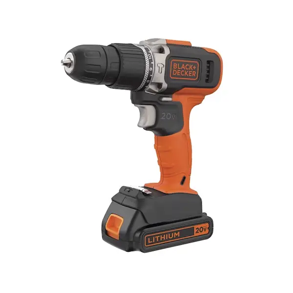 Taladro Percutor Inalámbrico Black&Decker BCD704C1 de 3-8 20V