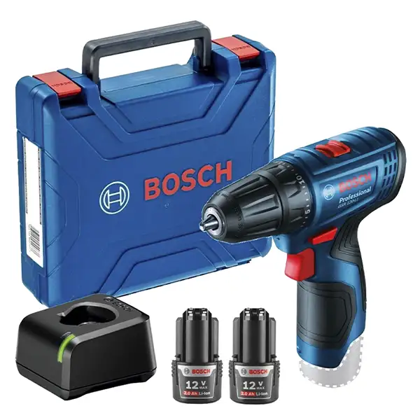 Taladro atornillador Bosch GSR 120-LI 12V 2 bat 2Ah y maletín (1)