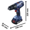 Taladro percutor Bosch GSB 180-LI 18V 2 baterías y maletín (1)