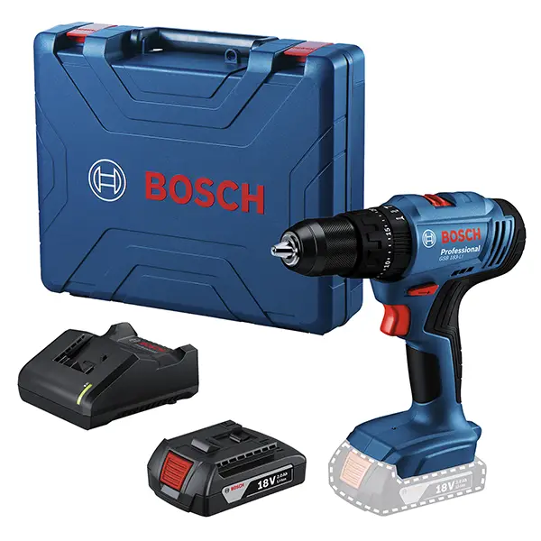 Taladro percutor atornillador Bosch GSB 183-LI 18V 1Bat+Mal (1)