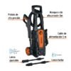 hidrolavadora Electrica 1800 psi Truper trabajo liviano 2